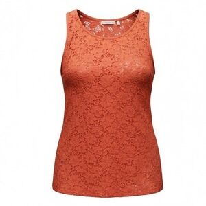 Alya Orange‎ Crochet Lace Sleeveless Boho Summer Tank Top Women's Size Medium